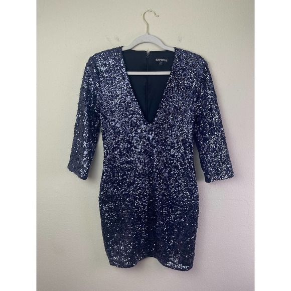 Express Dresses & Skirts - Express Sequined Body Con Mini Dress Size 0 (D1-26)